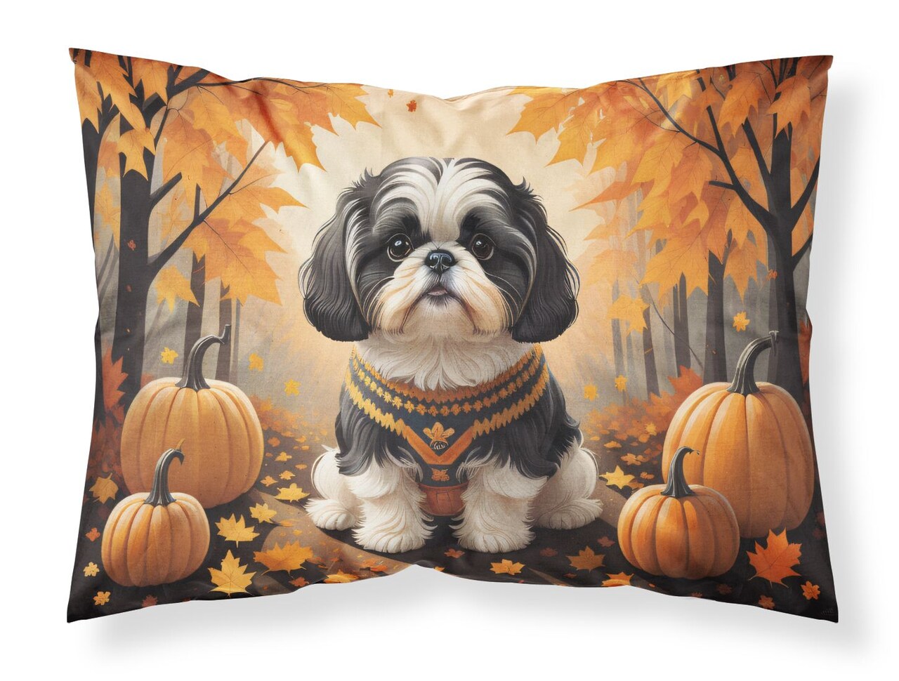 Shih Tzu Standard Pillowcase Lightweight Super Soft Decorative Artwork 1 Count